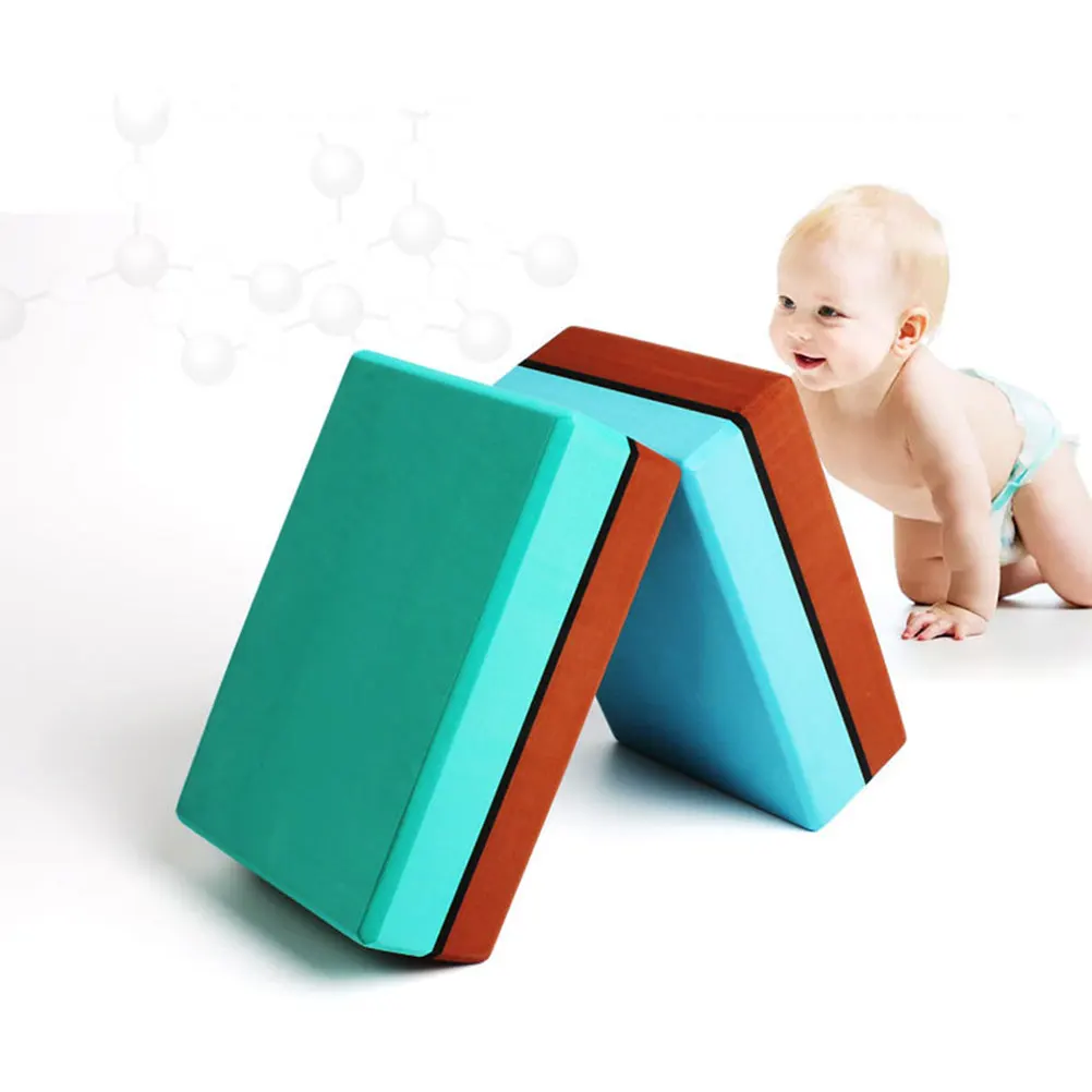 

2pcs High-Density Blocks Eco-Friendly Eva Foam Non-Slip Exercise Aid For Yoga Stretching Support Lightweight Durable