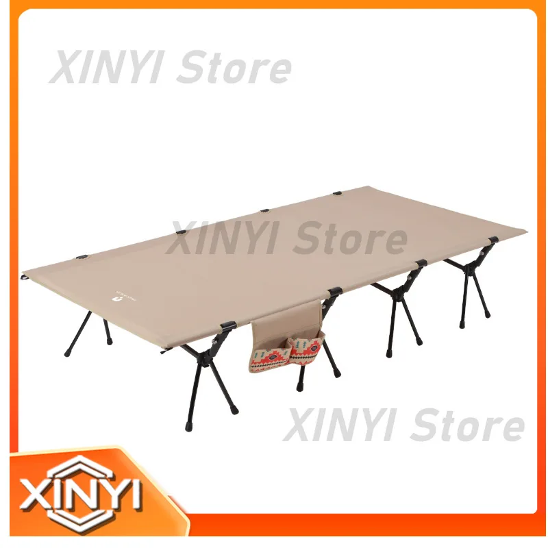 Outdoor camping aluminum alloy marching bed folding bed ultra-light and lightweight wider 90 camping tent self-driving tour