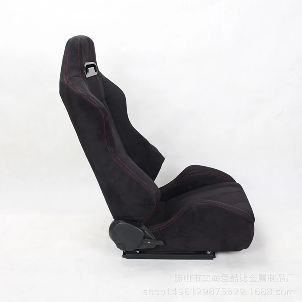 Black Suede Universal Adjustable SimRacing Series Sport Car Seats Simulator Gaming Racing Seat