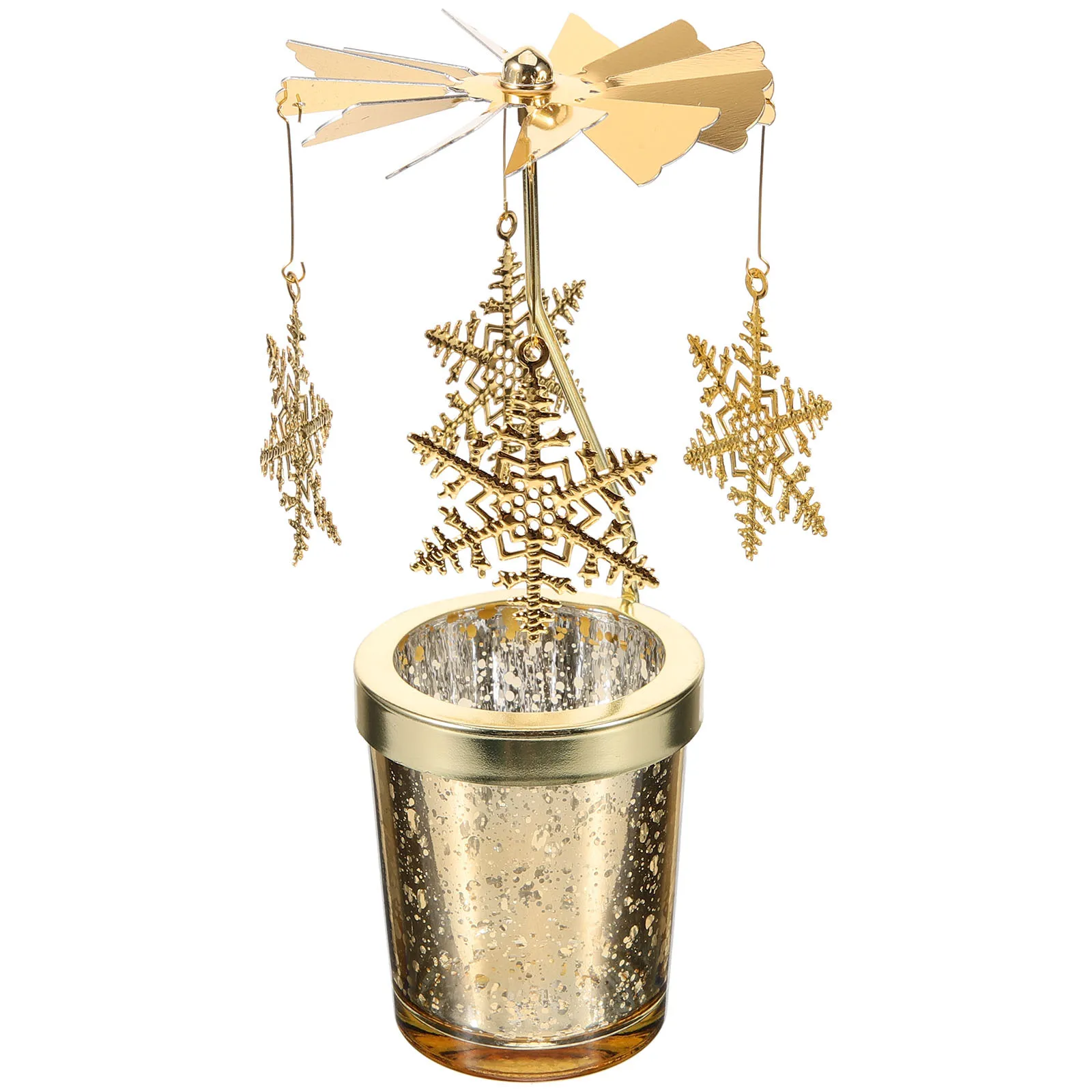 Candlestick Holder Romantic Rotating Design Luxury Horse Light for Living Room Bedroom Kitchen Party Decoration Tabletop