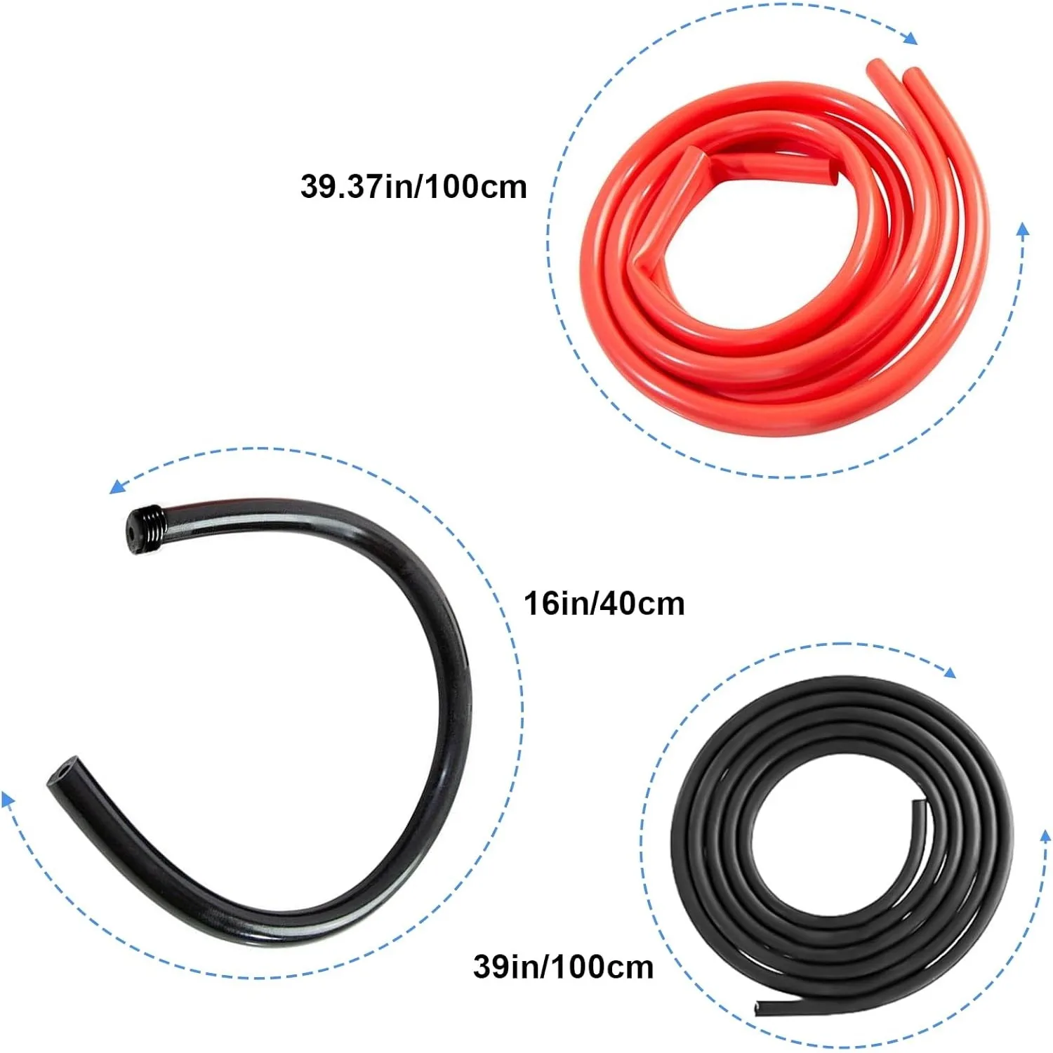 Multi-Purpose Siphon Transfer Pump Kit with Dipstick Tube | Fluid Fuel Extractor Suction Tool for Oil Gasoline Water Liquids