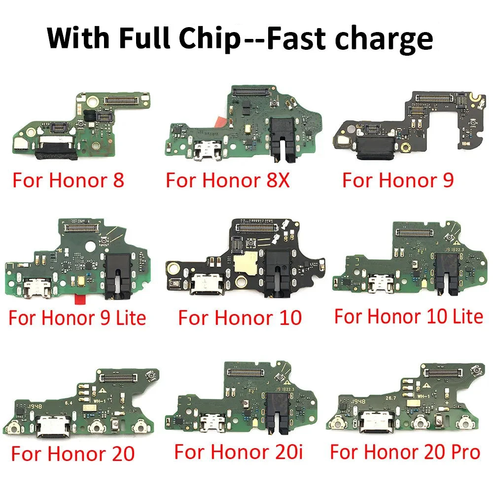 USB Port Charger Dock Plug Connector Charging Board FLex Cable For Huawei Honor 8 9 Lite 8X 10 20 Pro 20i 20 Lite
