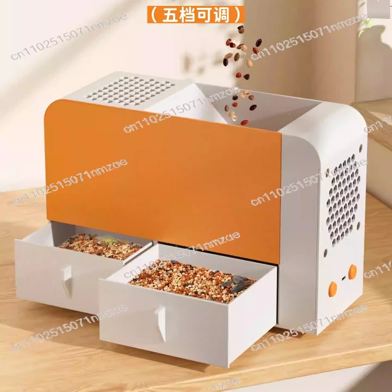 DIY Seed Winnowing Machine, Grain Husk Blower Electric Grain Winnower for Bird Seeds