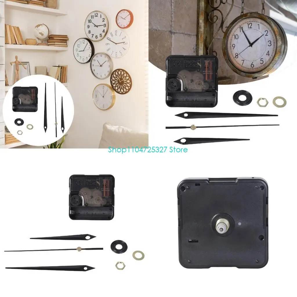 D8KF DIY Clock Movement Kits Battery Operated Quiet Mechanism and Clock Hands Set