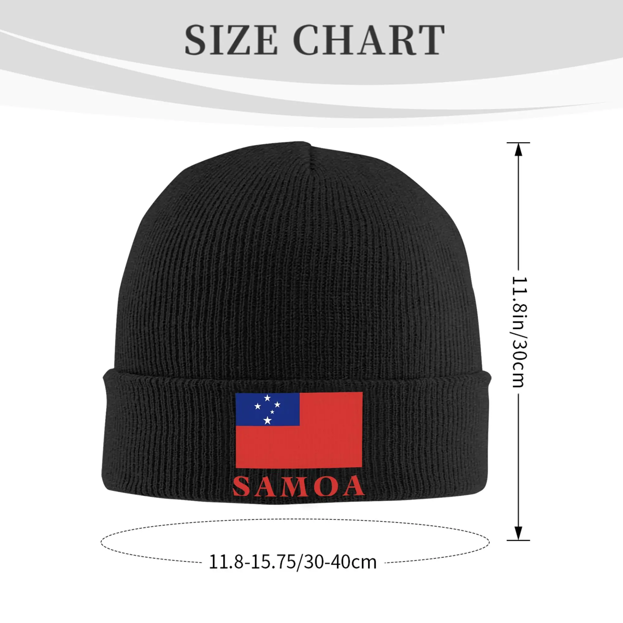 Samoa Flag  Bonnet Hats  Beanie Hats Spring Pattern Knit Hat Casual Men Women Gym Warm Cap