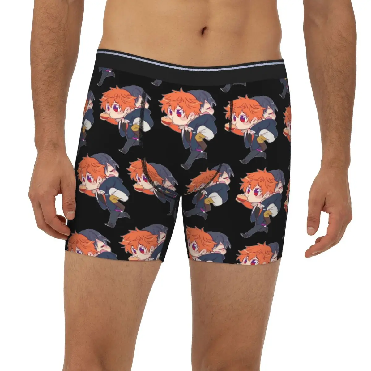 

Длинные трусы-боксеры Obey Me, короткие мужские трусы, дышащее нижнее белье для мужчин, подарки бойфренду