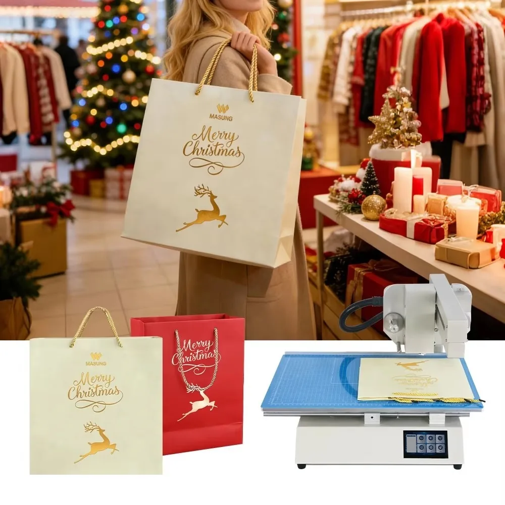 Industrial Gold Foil Stamping Machine Hot Press Printer for Business Cards Invitations Book Covers DIY Craft