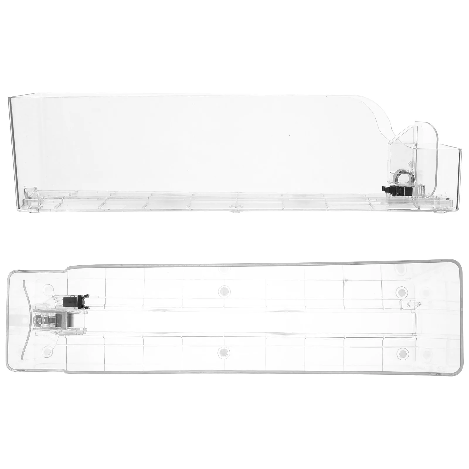 2Pcs Drink Organizer for Fridge Automatic Beverage Pusher Tray Dual Sided Can Dispenser Holder Self Pushing Soda Can Display