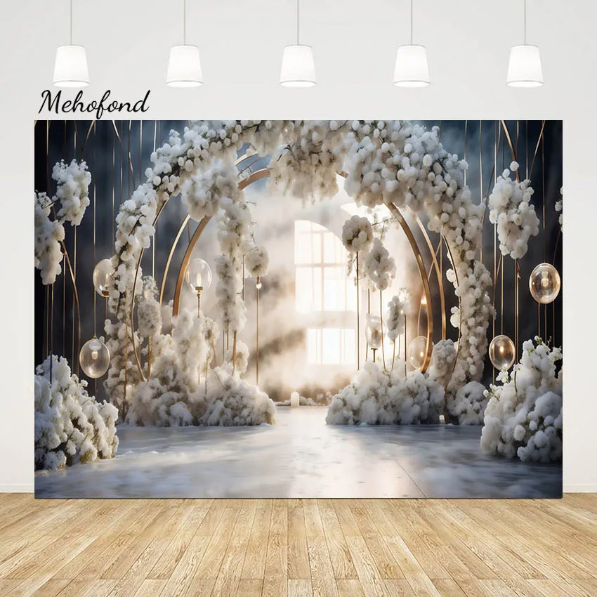 

Mehofond Interior Arch Window Photography Backdrop Bridal Shower Wedding Engagement Party Background Balloon Decor Photo Studio