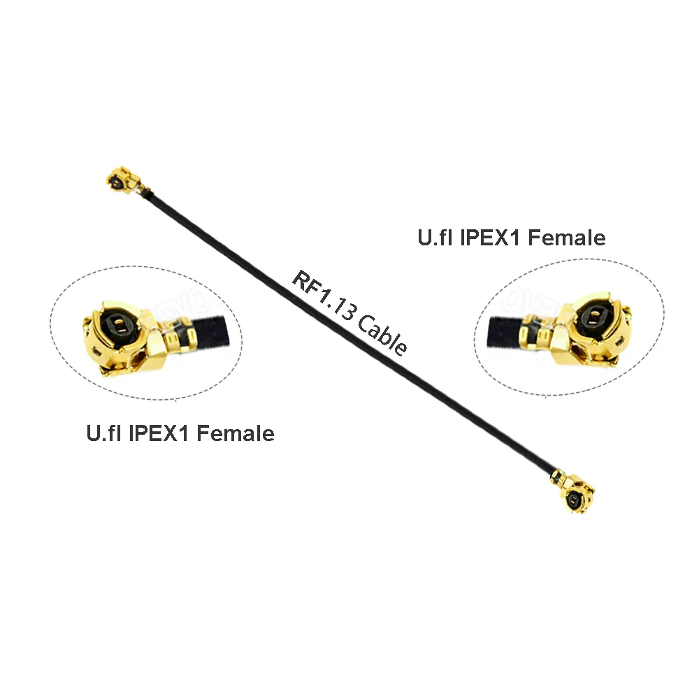 5 pçs/lote RF113 IPEX-1 Compatível com IPEX-1 Compatível Macho/Fêmea RF1.13 Pigtail Jumper RF Coaxial WIFI Antena Cabo de Extensão