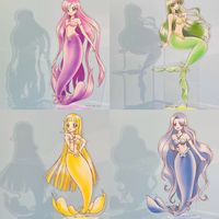 Mermaid Melody Acrylic Stand Figure Nanami Luchia Hanon Hosho Anime Peripheral Cartoon Originality Modeling Desktop Ornament New