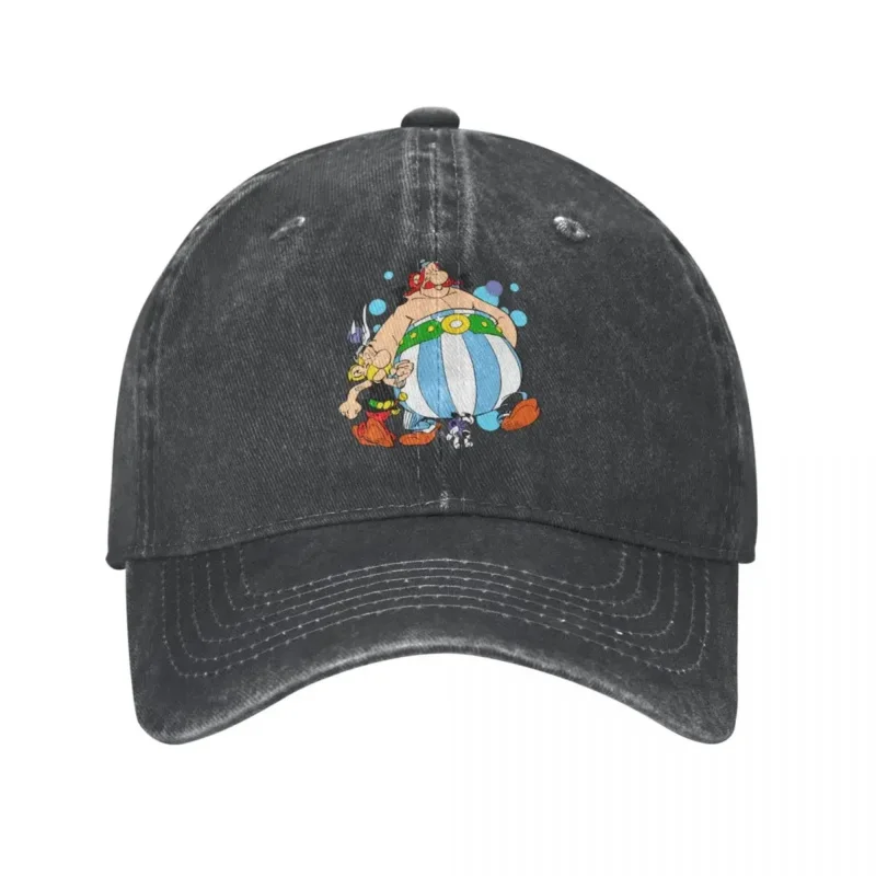 Hip Hop Wash Obelix And Dogmatix Asterix Cartoon Baseball Caps For Men Women Hats Snapback Anime Casquette