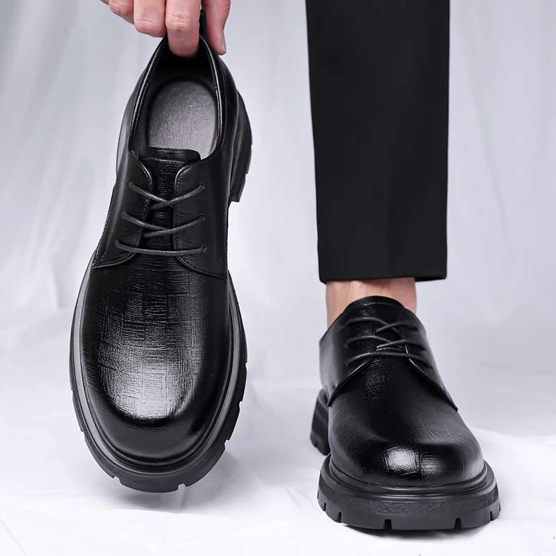 

Классическая мужская обувь, официальная обувь из натуральной телячьей кожи, новинка 2023 года, мужские оксфорды ручной работы, деловые формальные туфли