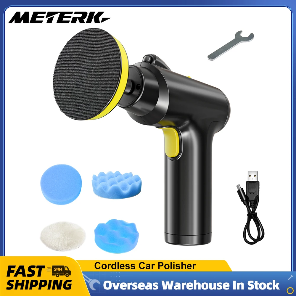 

Cordless Car Polisher Handheld Car Paint Scratch Repairing Machine 20000rpm Electric Auto Polishing Metal Waxing Machine Home