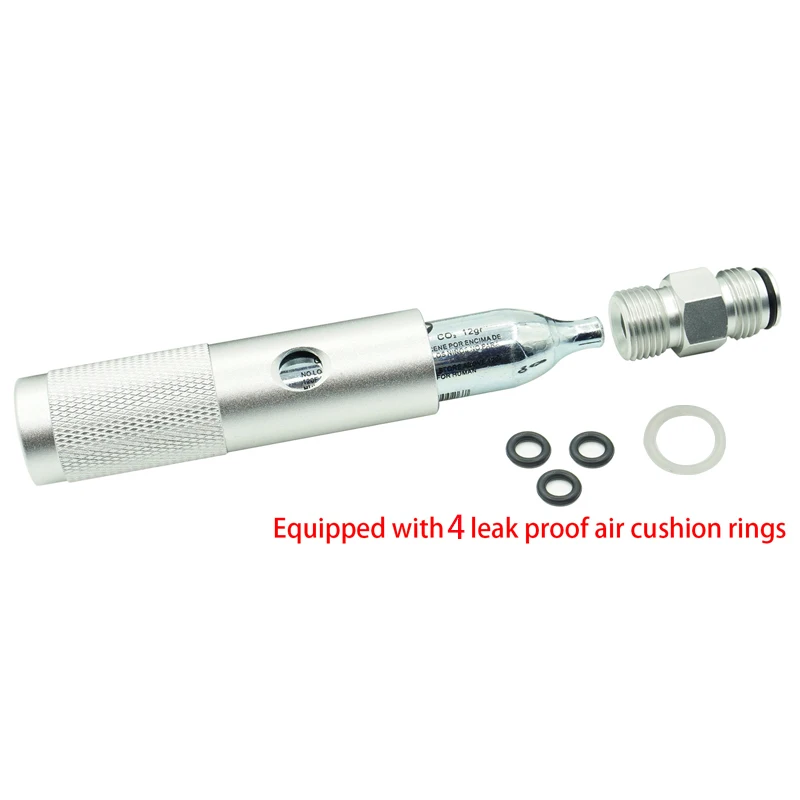 Imagem -02 - Pcp Quick Change Co2 Válvula Adaptador de Cartucho para Tippmann 98 Custom e Valken m 17 Liberação de Gás do Tanque de Co2 Prata Preta 12g