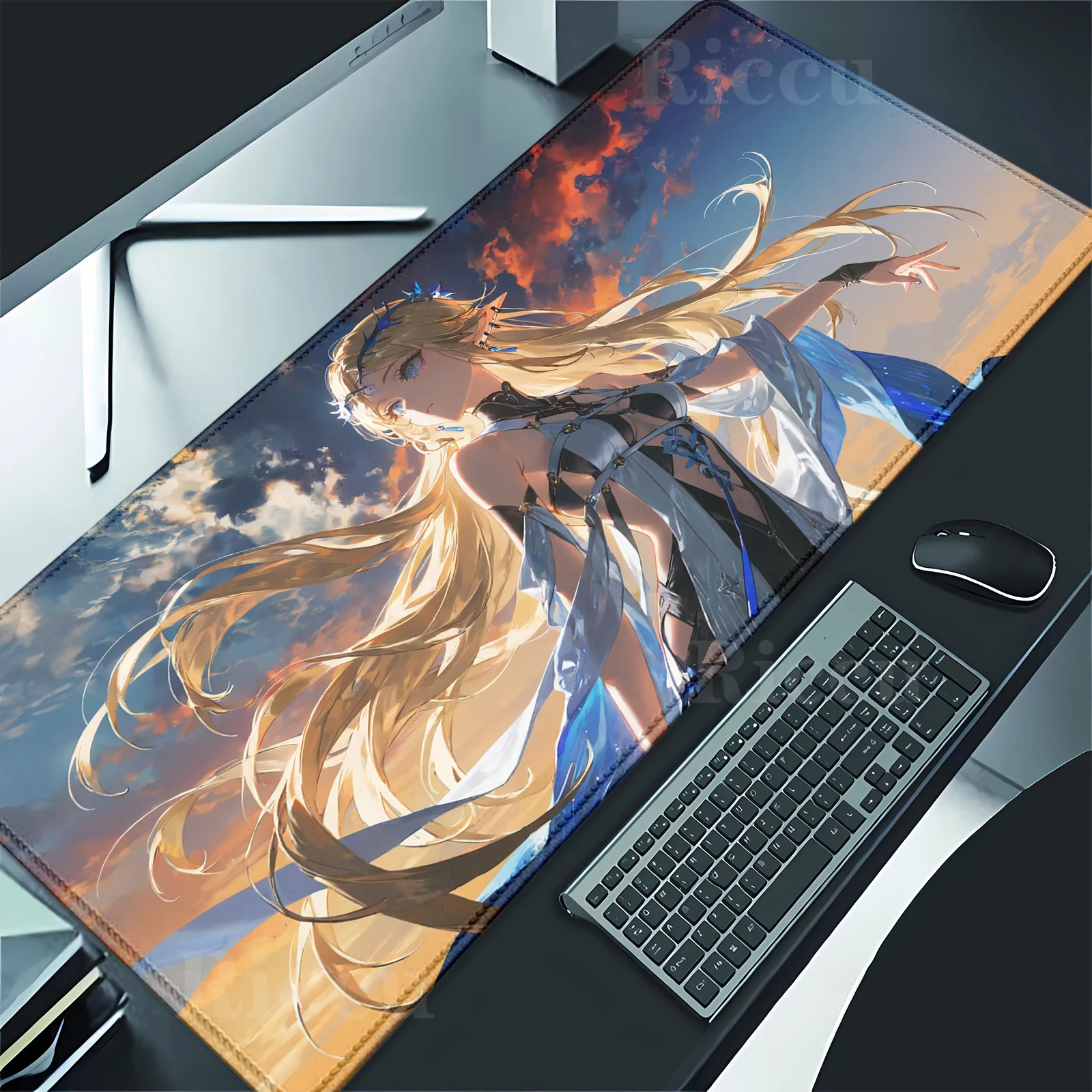 Cartethyia Wuthering Waves Mouse Pad Game Laptop Play Mat Extra Large Kawaii Non-slip Mouse Pad Gaming Accessories XXL E-Sports