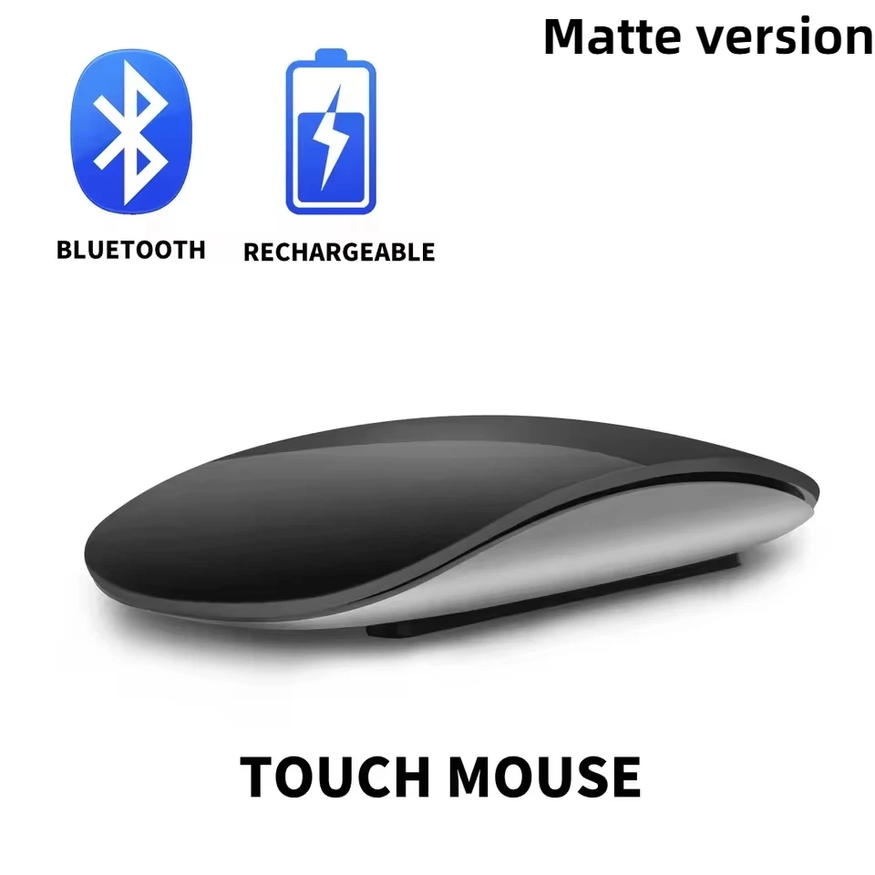 DIXSG Neue kabellose Bluetooth-Magic-Computermaus, wiederaufladbar, Touch, schlank, ergonomisch, Dual-Modus, leise, PC-Maus für Apple MacBook Air 4