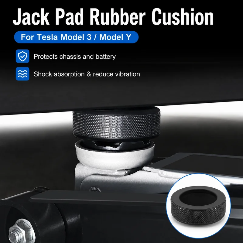 For Tesla Model Y 3 Chassis Jack Rubber Pad Shock Absorber Cushion Bumper Spacer Accessories Set for Car Maintenance