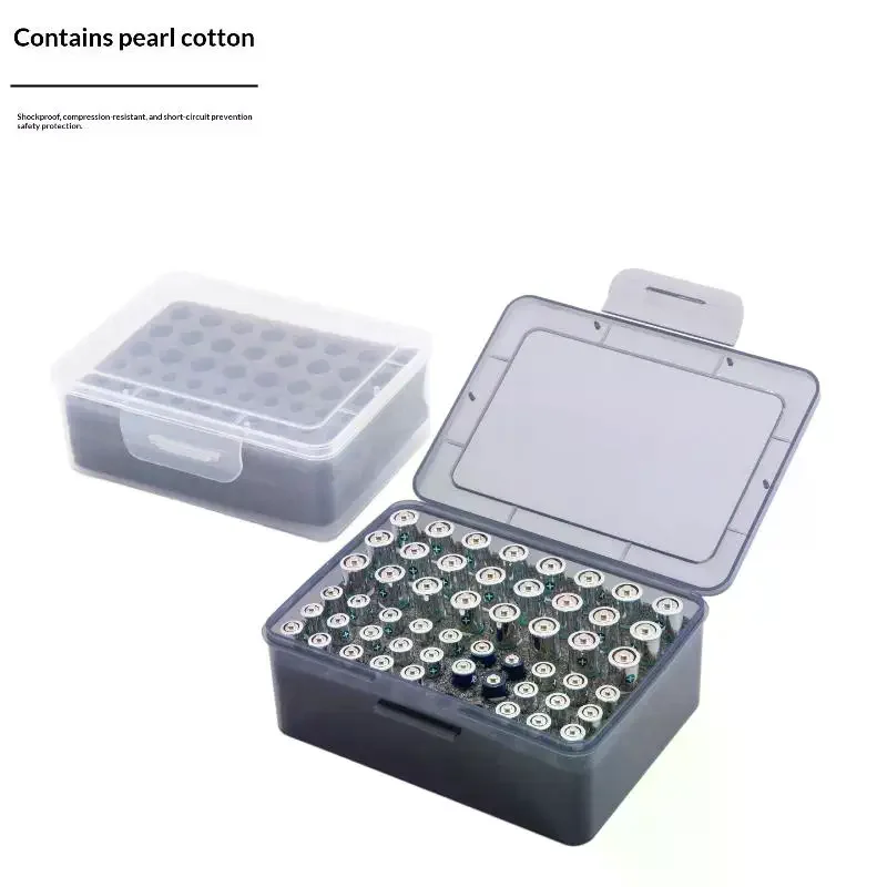 Garage Storage Box Holder 1Pcs Home Drawer Organization Container Dispenser aa Aaa Battery Organizer Case for 54 Cells