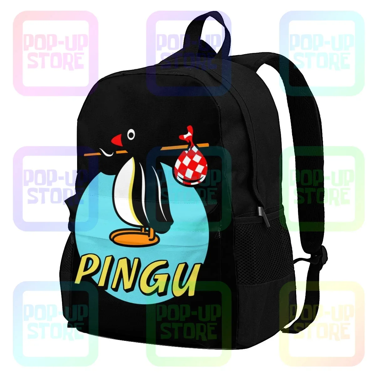 Pingu The Penguin Large Capacity Backpack Cute Schoolbag Storage Bag Large Capacity