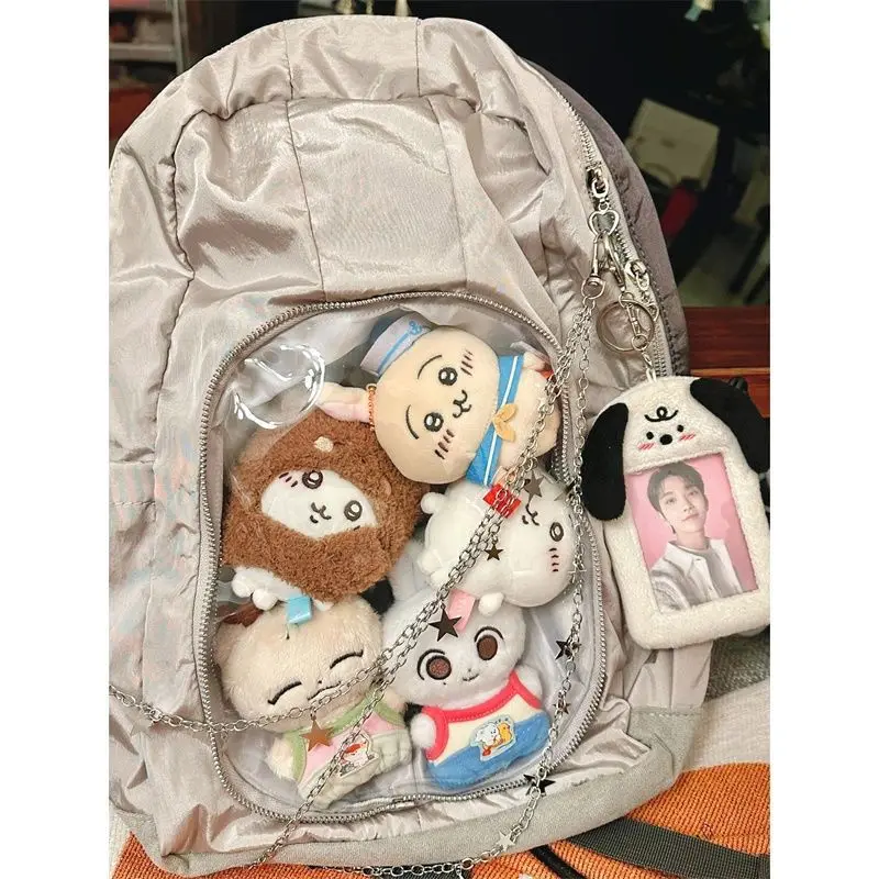 ita bag large-capacity transparent backpack leisure travel students all-match casual y2k dispaly bags