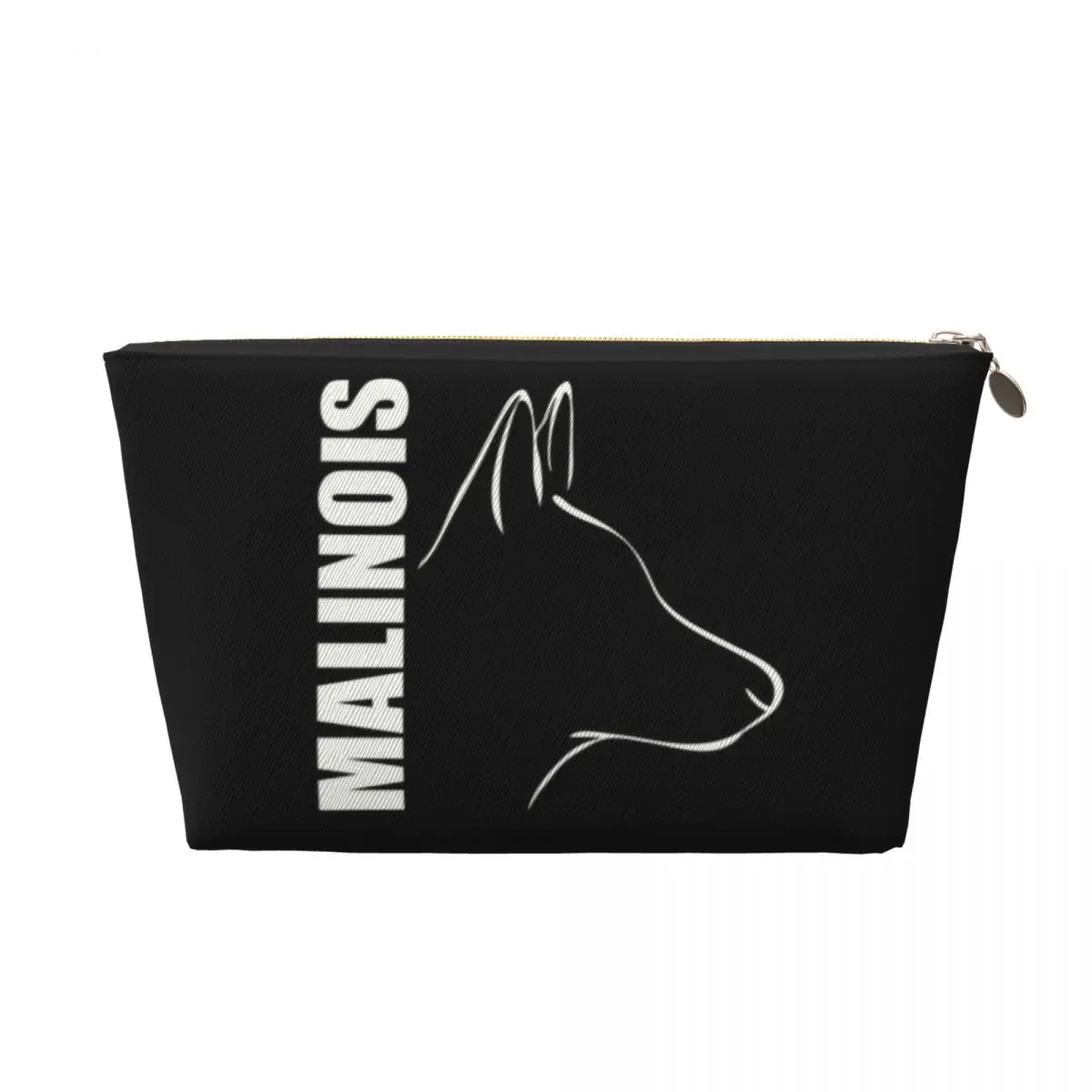 Custom Shepherd Dog Belgian Malinois Toiletry Bag for Women Mechelaar Cosmetic Makeup Organizer Ladies Beauty Storage