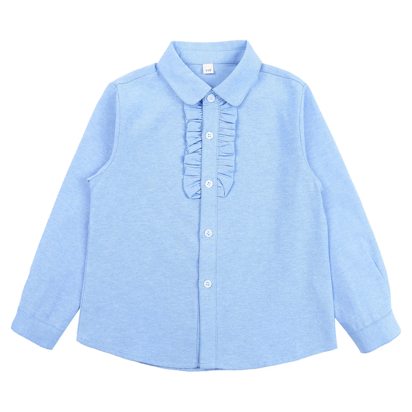 Camicie per bambini, ragazzi e ragazze, uniforme scolastica, maniche lunghe, camicia abbottonata, vestiti per bambini, per magliette da scuola, abbigliamento casual quotidiano