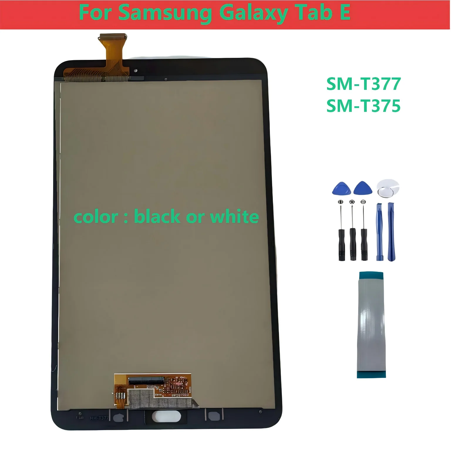NEW For Samsung Galaxy Tab E 8.0  SM-T377 SM-T375 T377 T375 LCD Display Touch Screen Digitizer Assembly Tools