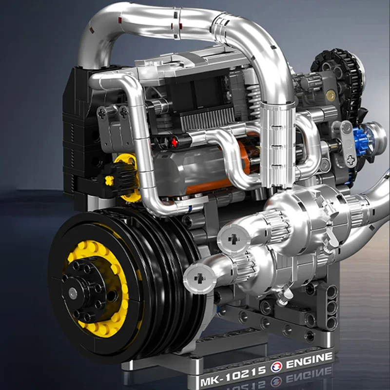 Technical Vehicle Engine DIY Toys Motorized Supercar Engine Mould King 10215 Building Blocks Assembly Engine Kids Brithday Gifts