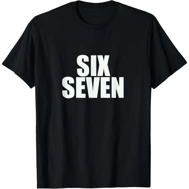 

"Six Seven" Graphic T-Shirt for Women, Funny Number Slogan Tee, Casual Streetwear Top for Daily Wear