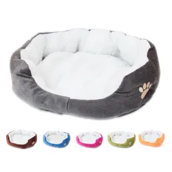 Pet Dog Sofa Bed Provides Warmth For Small Dogs Cat And Dog Mattress Pet Kennel Thickened Washable Plush Pet Supplies