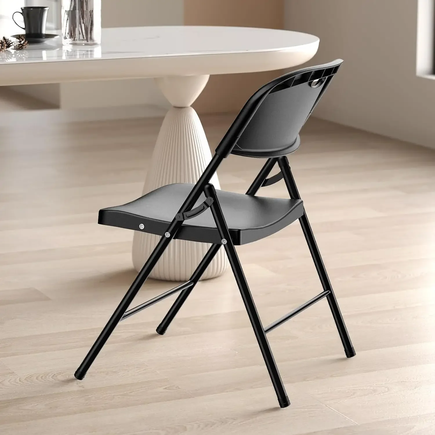 

650 Weight Limit Heavy Duty Folding Chair with Reinfoced Steel Frame for Indoor and Outdoor,