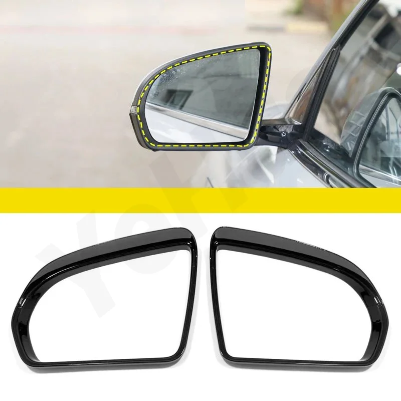 

For BYD ATTO3 YUAN PLUS ABS Rearview Mirror Triangle Decorative PlateReversing light decorative cover Car lamp decoration