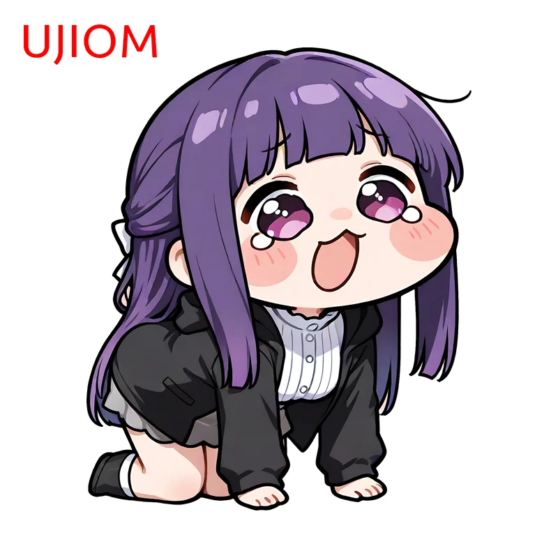 UJIOM Fern Cute Waifu Wandaufkleber, attraktiver, kreativer, edgyer, wasserfester Bildaufkleber, geeignet für Vinylmaterial