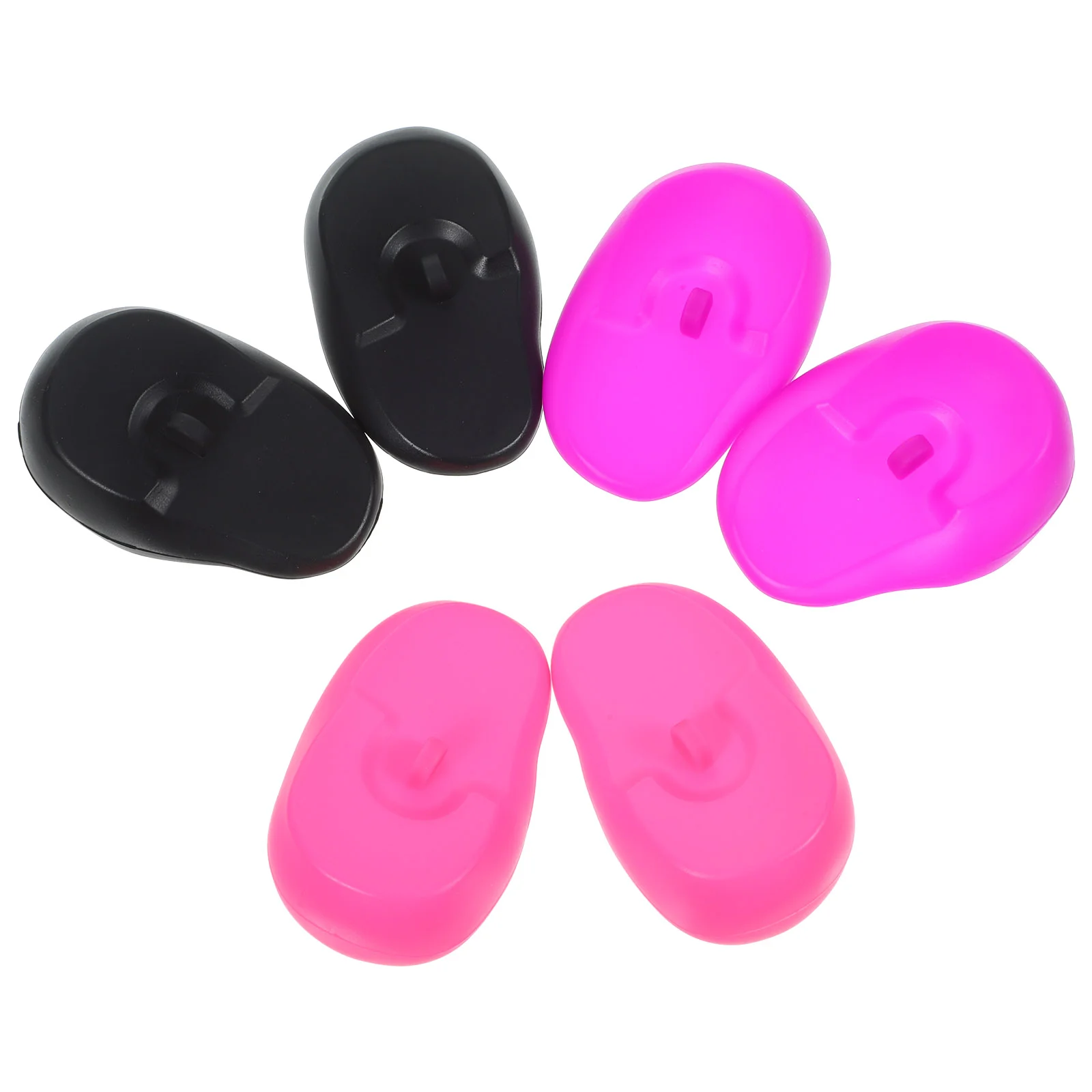 

3 Pairs Hair Dye Ear Plugs Dryer Tangle Earphones Waterproof Cover Silicone Earmuff Salon Protection Hat Elderly