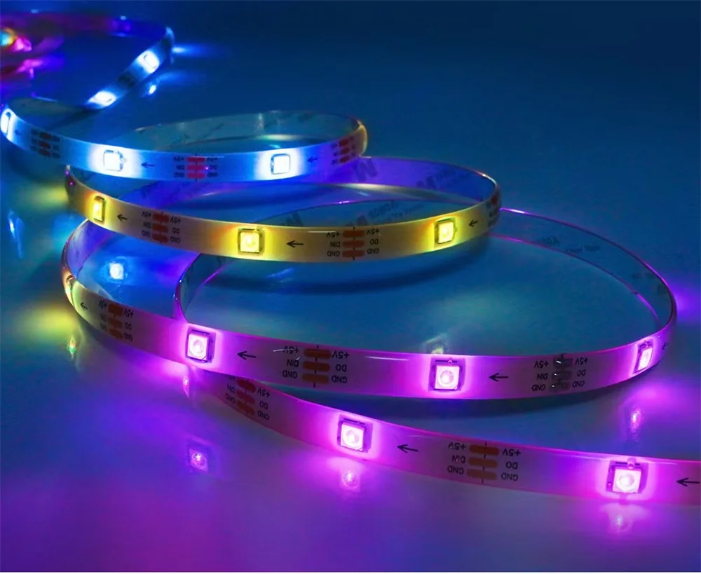 USB Colorful Light with 24 Key Bluetooth Music Smart Home TV Background TV Atmosphere Light Chasing Light Flowing LED