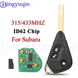 JYQ Remote Car Key 315/433MHz ID62 Chip For Subaru Liberty Impreza Forester Outback B13 2005-2009 Auto Fob Contol