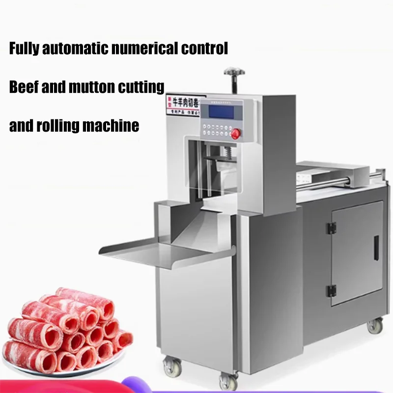 

Производитель дюймовый нож слайсер для мяса с немецким лезвием из нержавеющей стали, слайсер для рулетов из говядины и баранины, слайсер для замороженного мяса в супермаркете