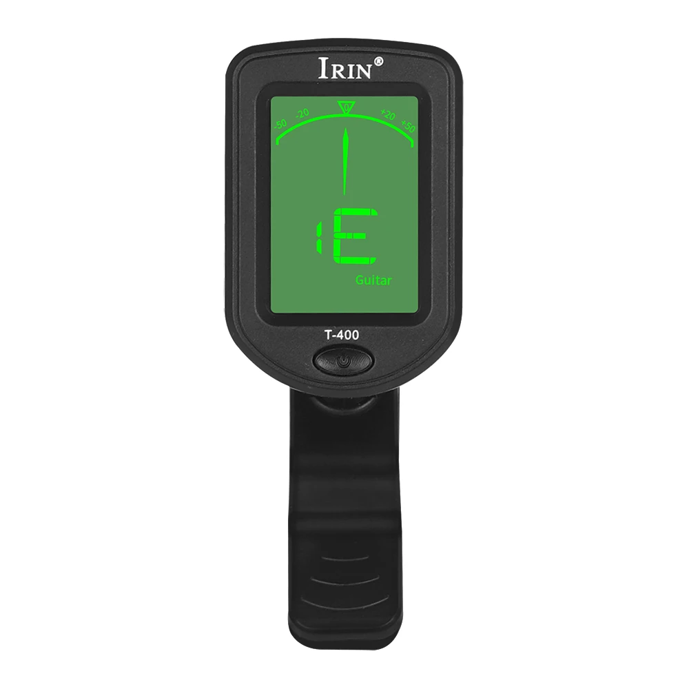 IRIN T-400 Guitar Tuner Digital Rotatable Clip-On Tone Tuner LCD Display for Guitar Bass Ukulele Violin Guitar Parts & Accessori