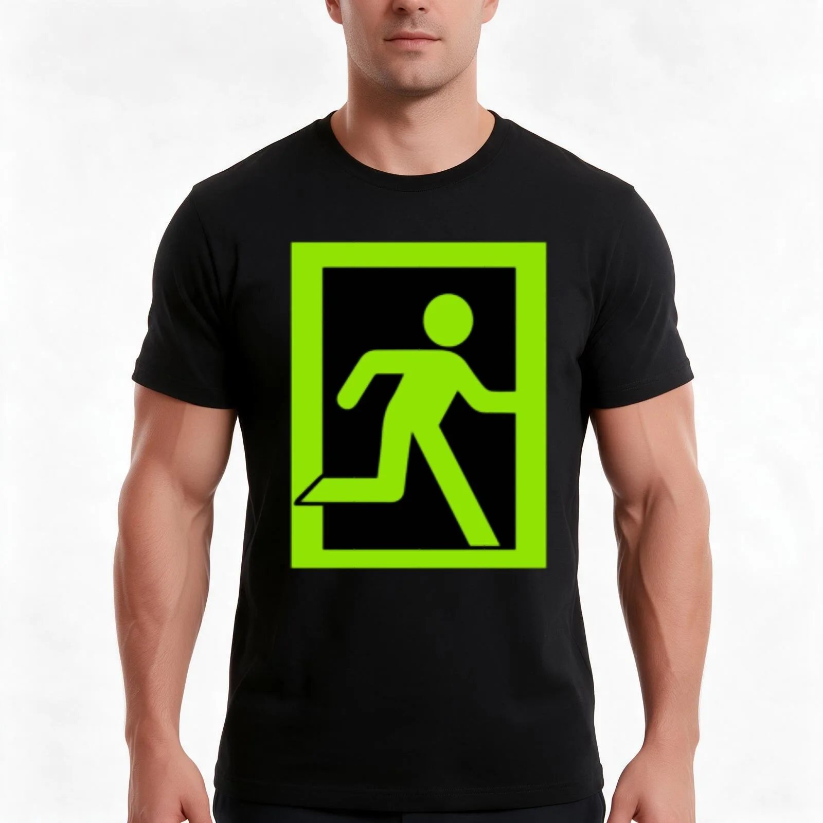 extraction symbol escape from tarkov T-Shirt, Summer Casual Cotton Tee, Oversized Streetwear Tops, Vintage Graphic Print