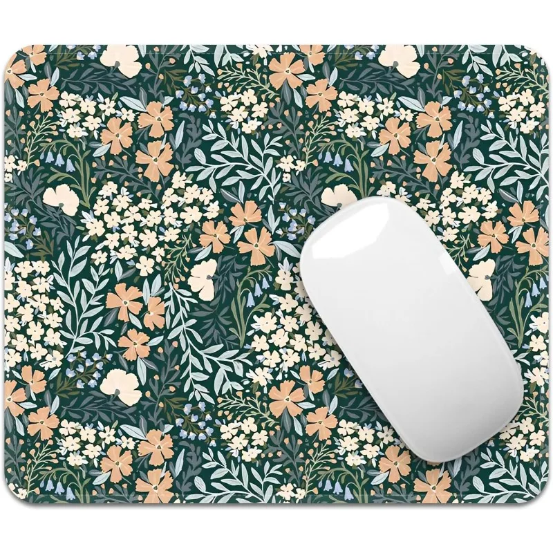 Square Mouse Pad Stitched Mousepad Rubber Cloth Computer Mouse Pad Non-Slip Rubber Base Mause Pads Computers Laptop Mice Flower