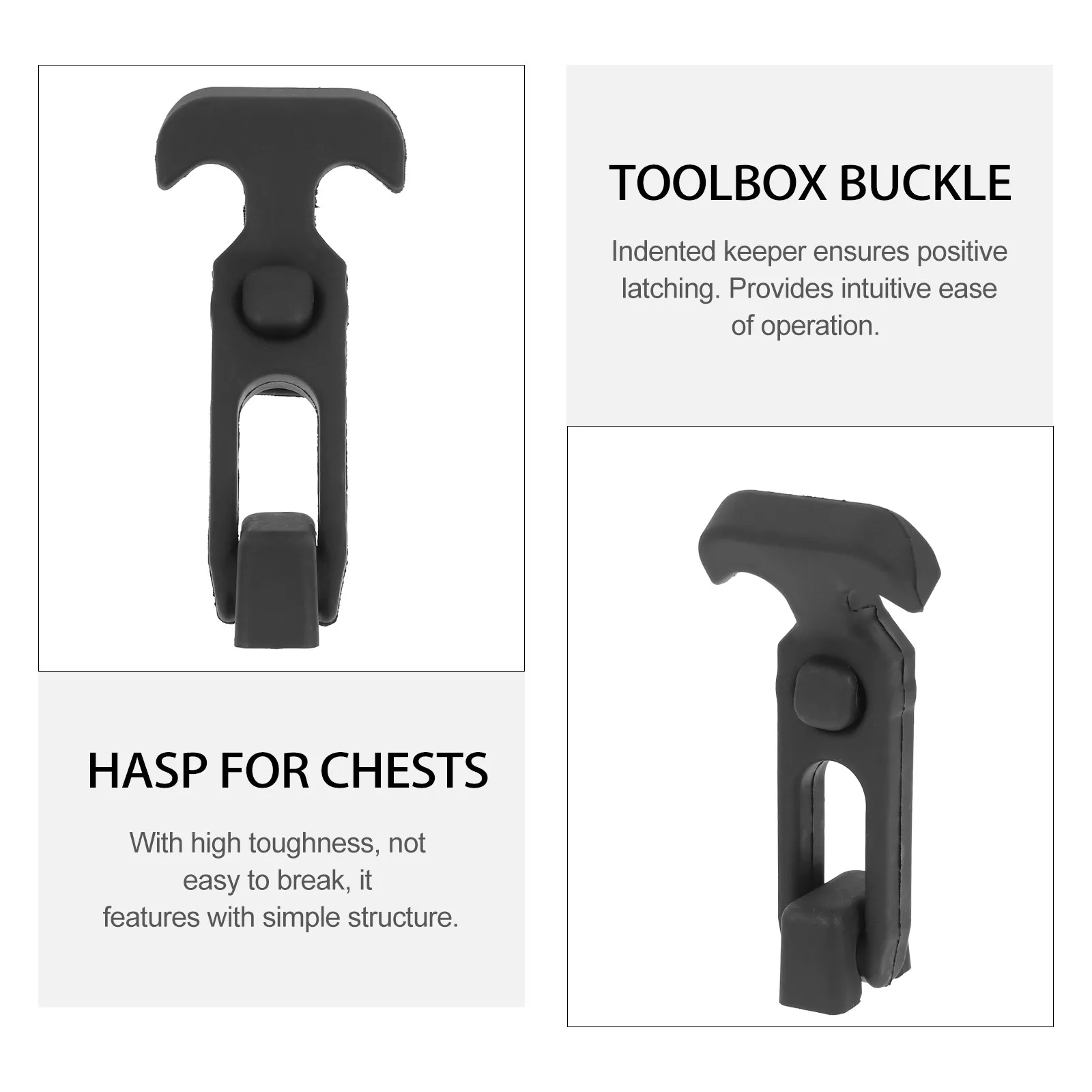 2Pcs Toolbox Buckle Rubber T-Handle Flexible Draw Latch Vibration Absorbing Hasp Cooler Parts Engineering Agricultural Equipment