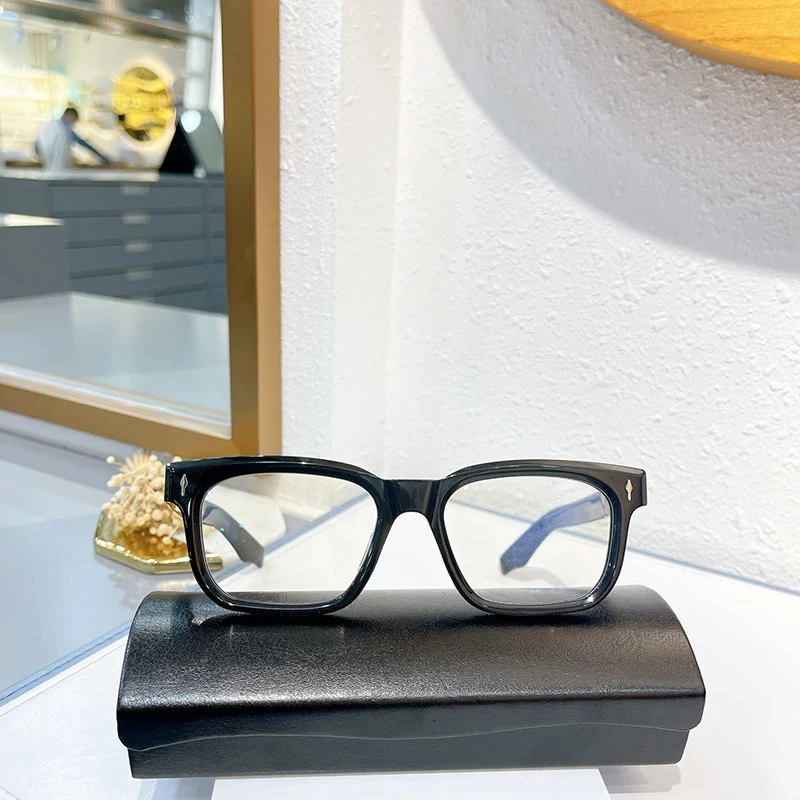 

Square acetate fashion for men and women eyeglasses PLAZA High quality prescription glasses frame Myopic reading eyewear