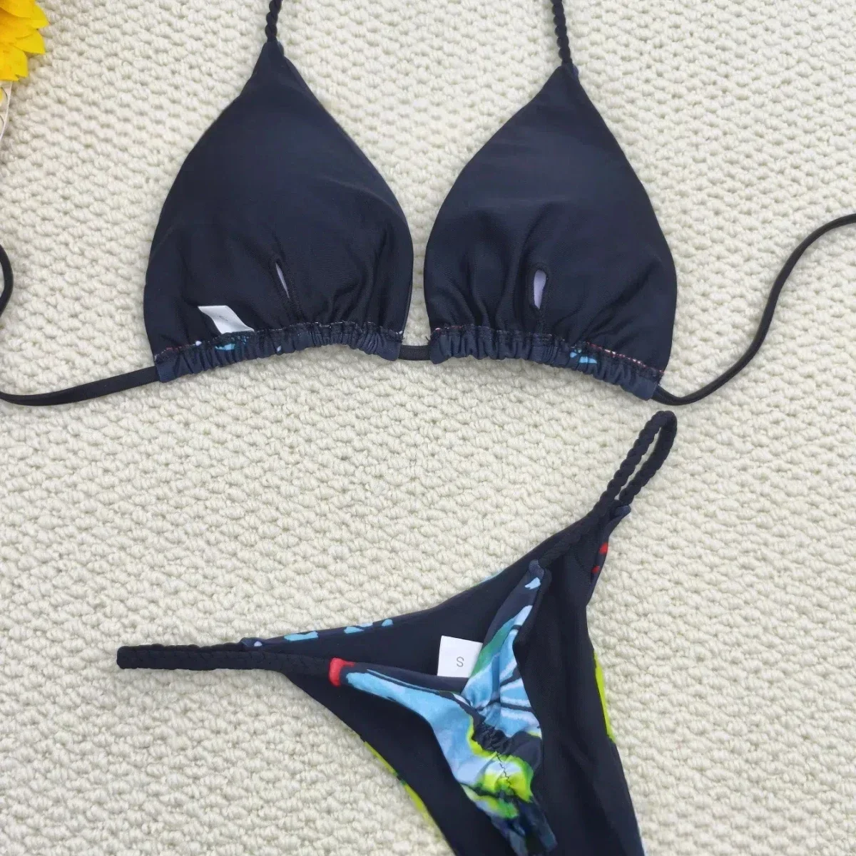 جديد وصول حبل بيكيني المرأة الفراشة انقسام ملابس السباحة مثير ثونغ