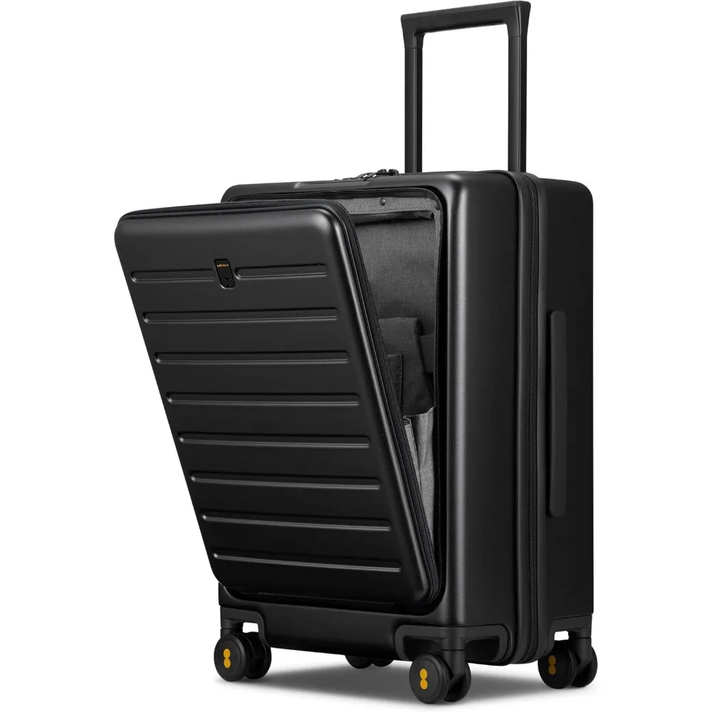 

Carry On Luggage with Compartment,20 Inch Lightweight Hard Shell Rolling Suitcase with Wheels Airline Approved with Front Pocket