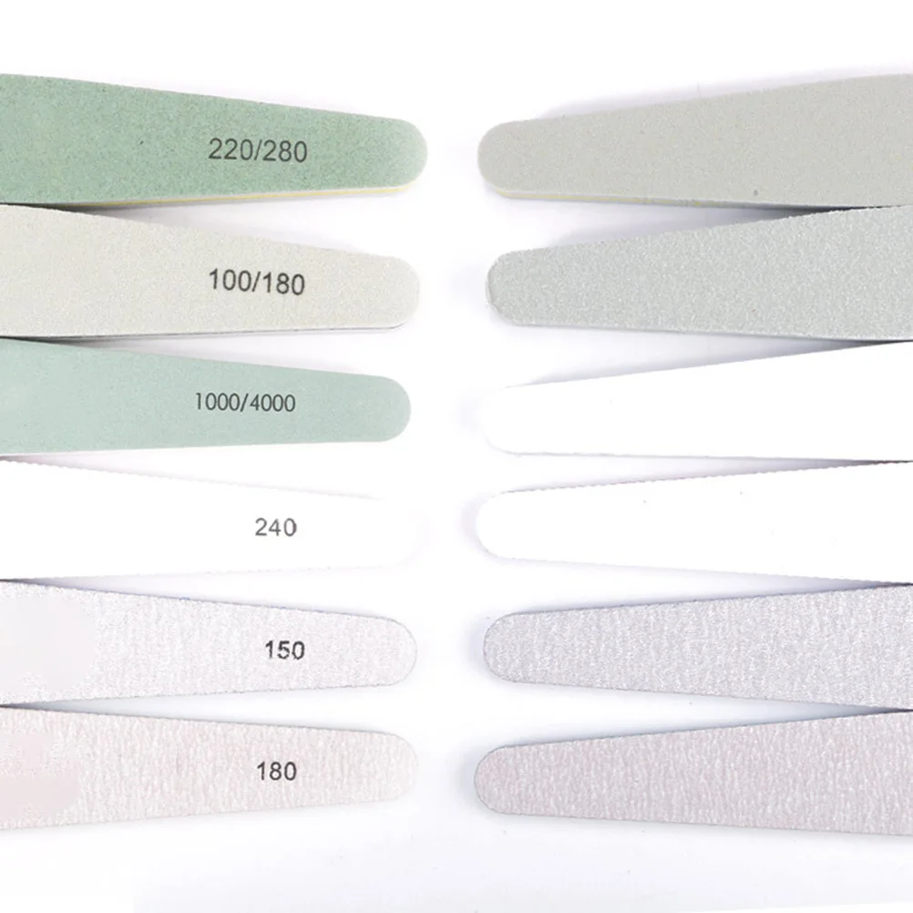 

6 шт., набор пилочек для ногтей, двухсторонние буферы, профессиональные инструменты для маникюра и педикюра, гладкие полированные ногти, шлифовка ногтей