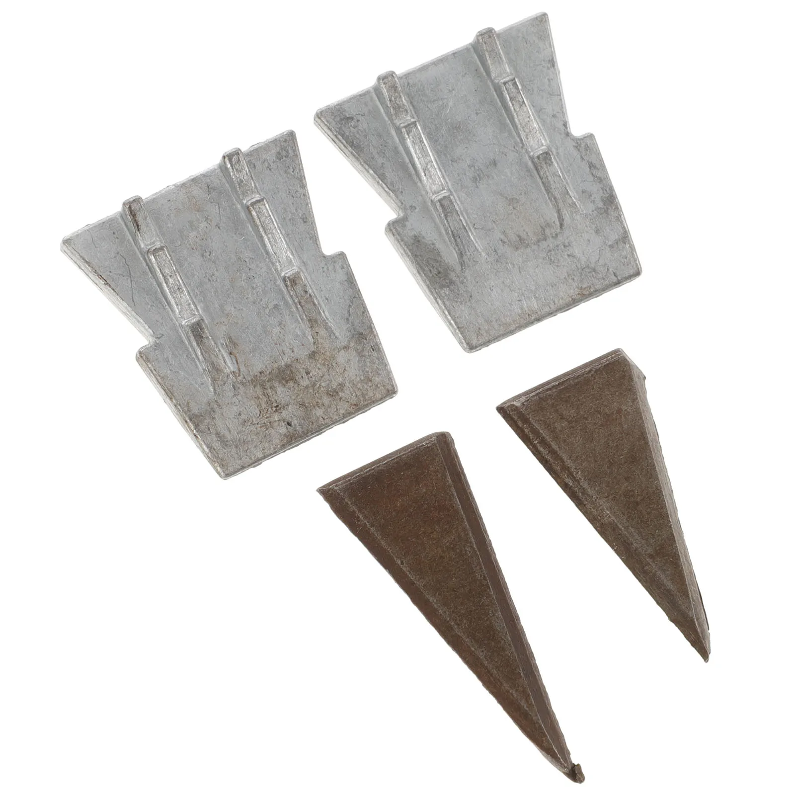 

4 Pcs Iron Axe Wedge for Handle Installation Durable Reinforcement Suitable Hammers Carpenter Builder Repair Fix Supplies