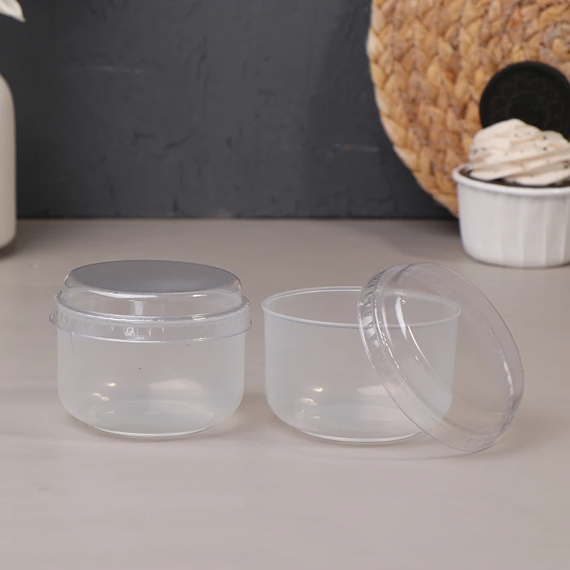 10Sets Food Container Japanese Caramel Mini Measuring Cup High Temperature Resistant Clear Plastic Condiment Containers