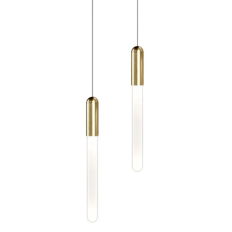 A02F-Long Pendant Light Minimalist Pendant Light Penthouse Pendent Lamp Kitchen Bedroom Living Room Light