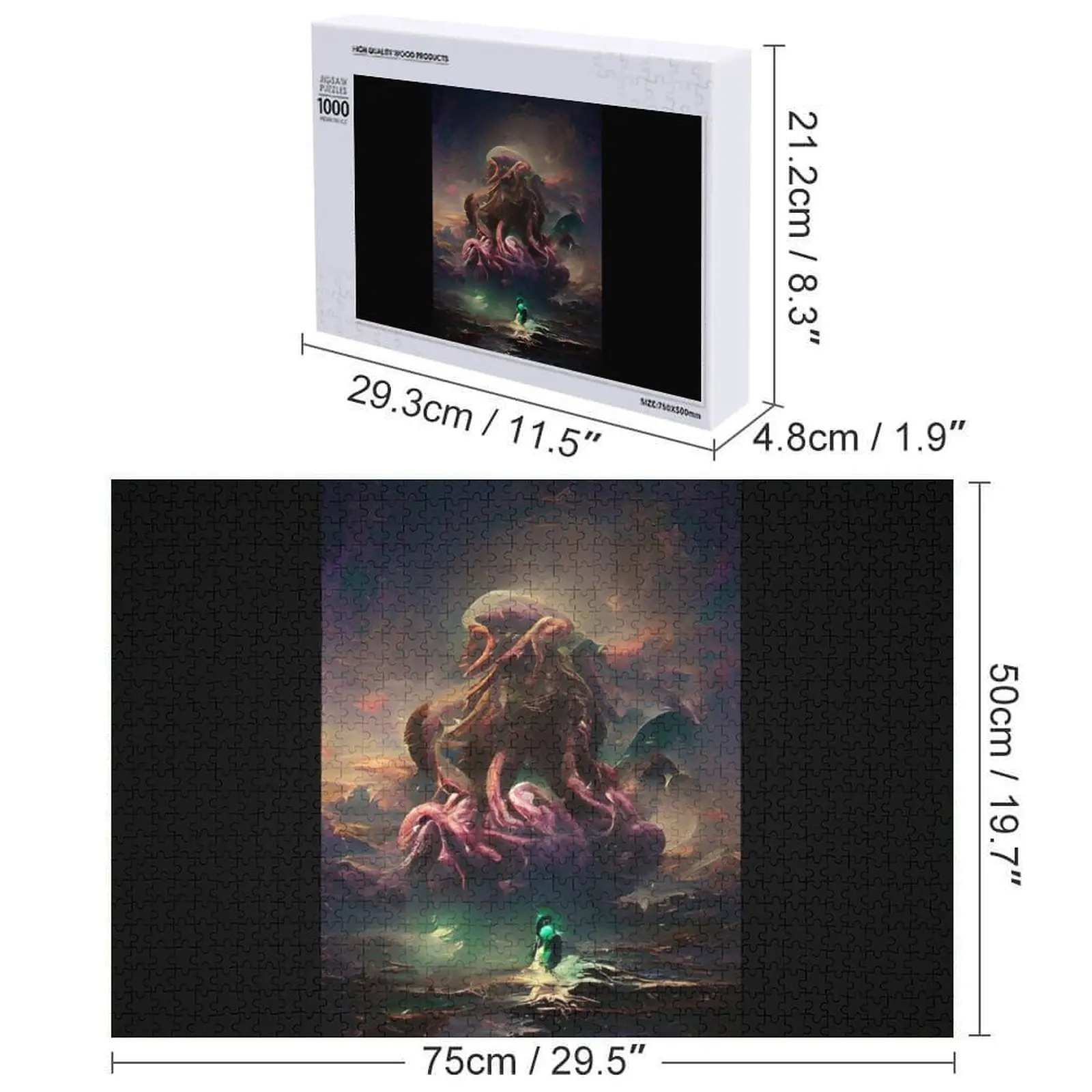 クトゥルフを召喚する ジグソーパズル パーソナライズされた写真ギフト カスタムギフト カスタム カスタム子供用パズル